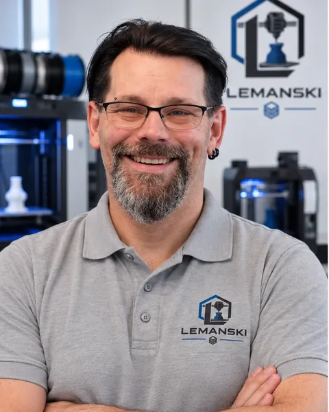 David Lemanski, Inhaber von 3D Druck Lemanski